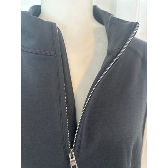 Men's Gray Quarter-Zip Sweater - Picture 10 of 11